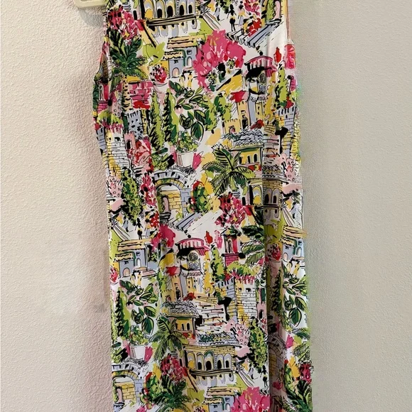 Pretty soft Tropical Print Sleeveless Dress - Picture 3 of 7